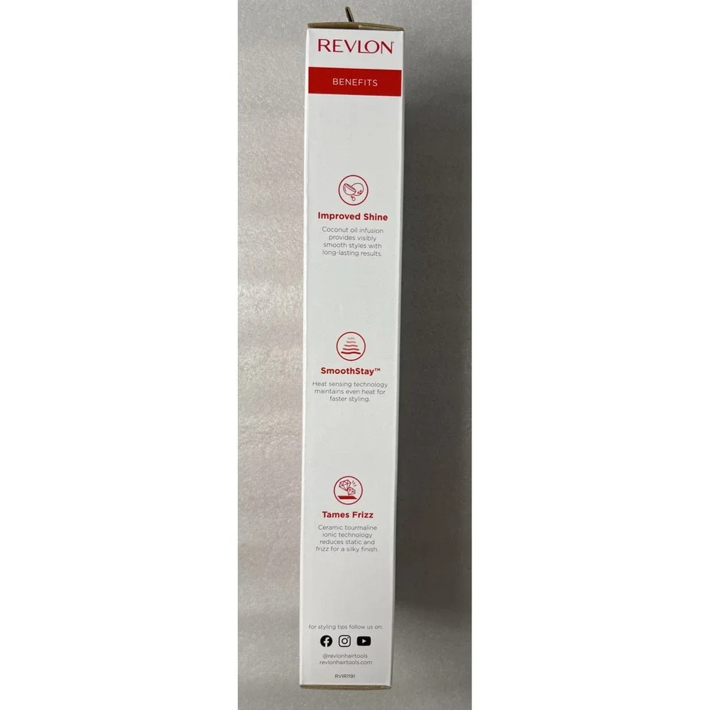 Revlon Smoothstay Coconut Oil Infused Curling Iron 1 1/2